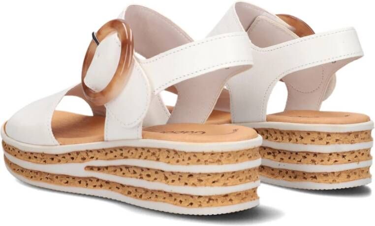 Gabor Witte Sandaal 550.2 Comfort Stijl White Dames