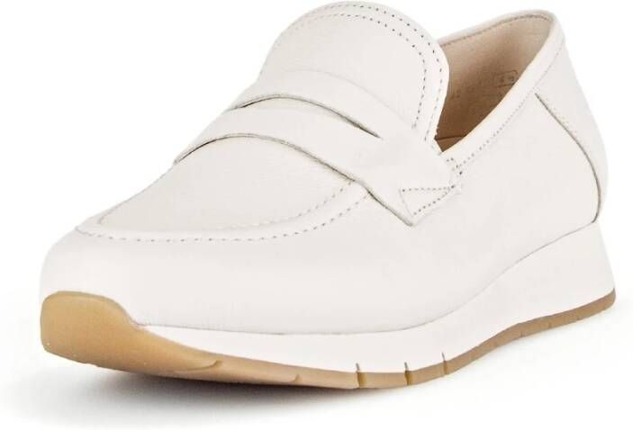 Gabor Zachte leren dames loafer Beige Dames
