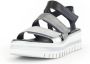 Gabor Zilveren Leren Mix Sandalen Multicolor Dames - Thumbnail 4