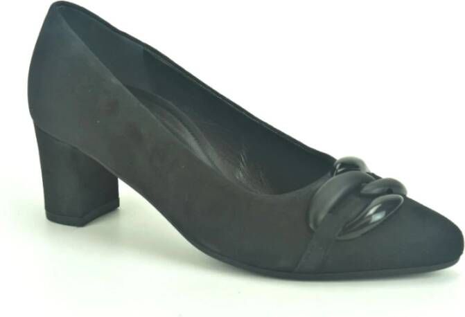 Gabor Zwart daim Pump +Gar. 5cm Zwart Dames