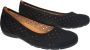 Gabor Zwarte Zomer Ballerina Schoenen Black Dames - Thumbnail 5