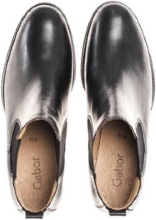 Gabor Zwarte Chelsea Boots voor vrouwen