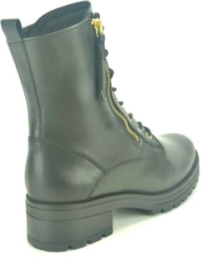 Gabor Zwarte Enkellaars met Ritsdetail Black Dames