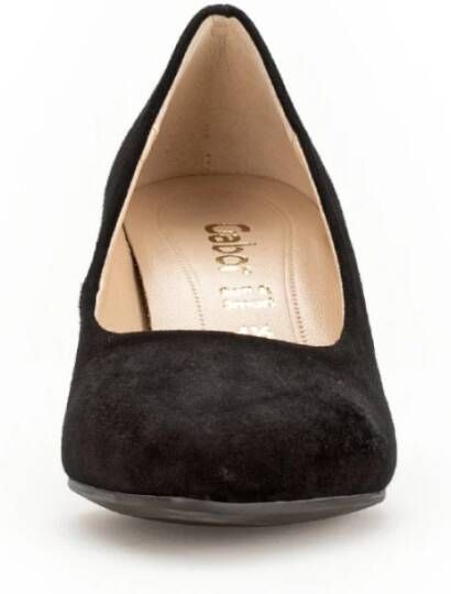 Gabor Zwarte Fluwelen Pumps Black Dames