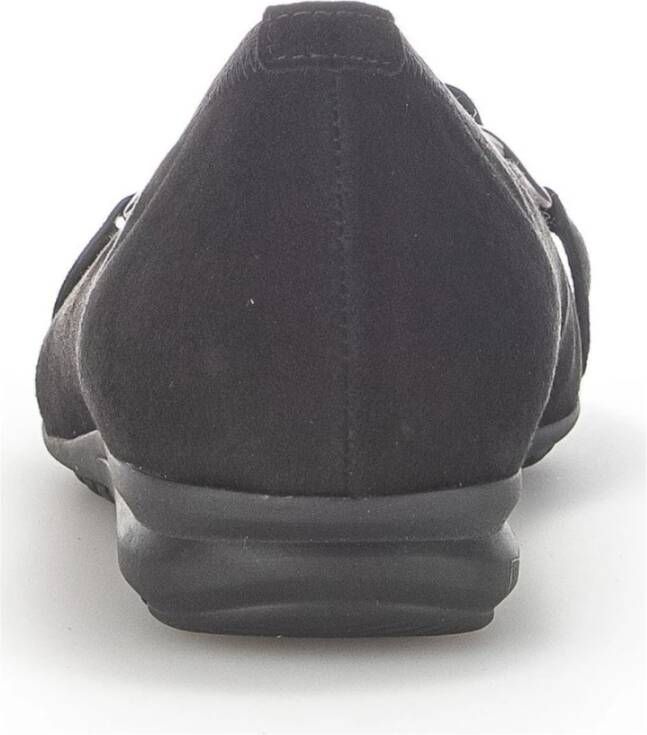 Gabor Zwarte Gesloten Ballerina's Dames Schoenen Black Dames