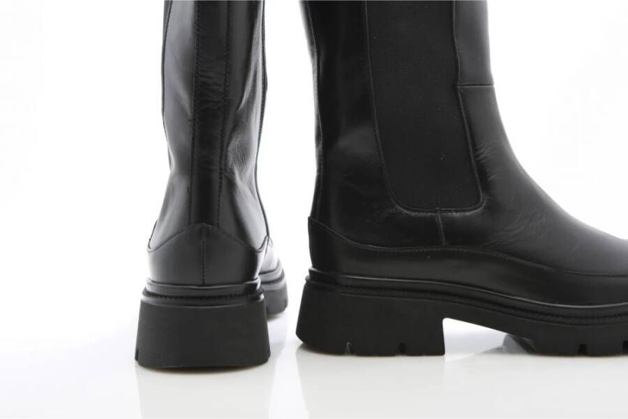 Gabor Zwarte Hoge Chelsea Boots Black Dames
