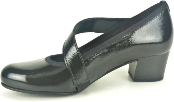 Gabor Zwarte Kant Pump met 3cm Hak Black Dames