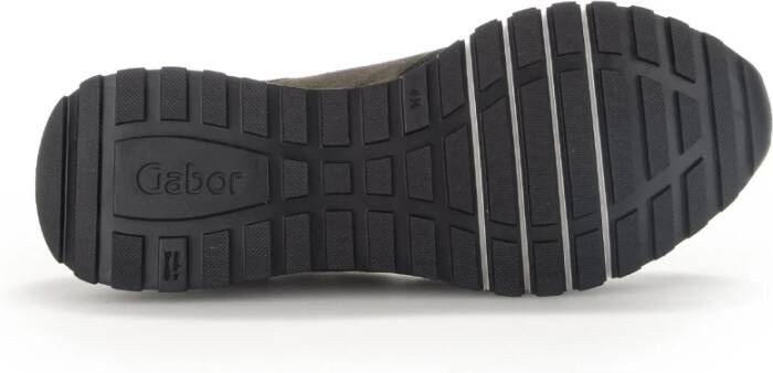 Gabor Zwarte Leren Casual Sports Sneakers Multicolor Dames