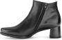 Gabor Zwarte Leren Comfort Enkellaarzen Black Dames - Thumbnail 3