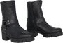 Gabor Zwarte Leren Enkellaars Black Dames - Thumbnail 3
