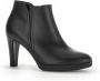 Gabor Zwarte Leren Enkellaarzen Black Dames - Thumbnail 4