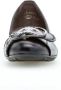 Gabor Zwarte Leren Instap Ballerina Black Dames - Thumbnail 5
