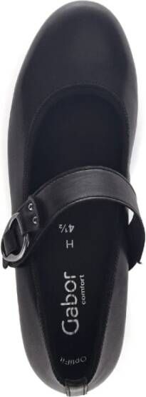 Gabor Zwarte Leren Pumps Black Dames