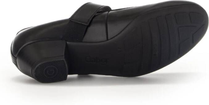 Gabor Zwarte Leren Pumps Black Dames