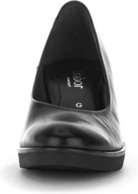 Gabor Zwarte Leren Pumps Black Dames