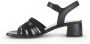 Gabor Zwarte Leren Sandalen Black Dames - Thumbnail 4