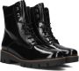 Gabor Zwarte Leren Veterschoenen Black Dames - Thumbnail 3
