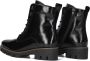 Gabor Zwarte Leren Veterschoenen Black Dames - Thumbnail 4