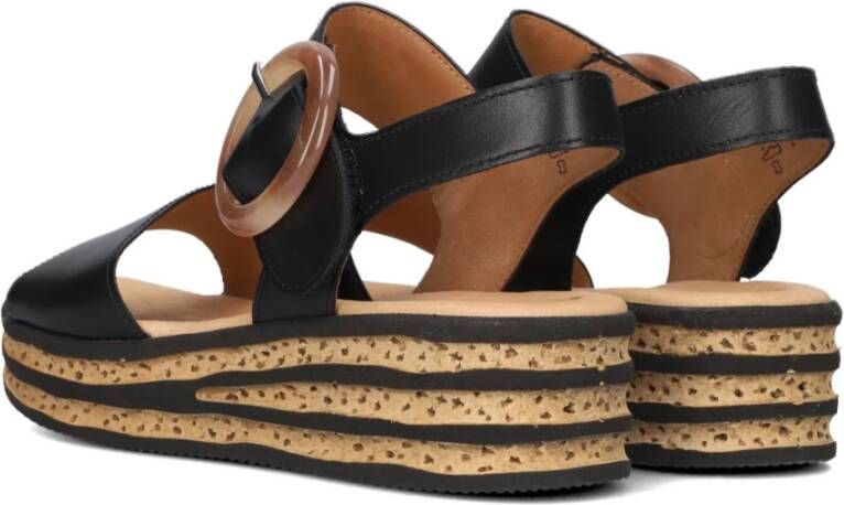 Gabor Zwarte Sandalen 550.2 Dames Black Dames