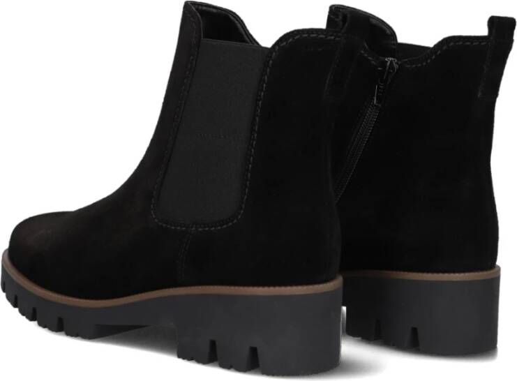 Gabor Zwarte Suède Chelsea Laarzen Black Dames