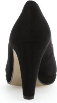 Gabor Zwarte Velvet Blokhak Pumps Black Dames
