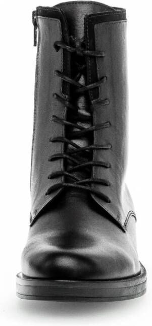 Gabor Zwarte veterschoenen in leren combinatie Black Dames
