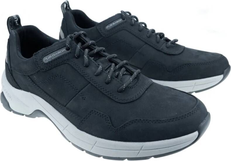 Gabor Zwarte wandelsneaker voor heren Black Heren