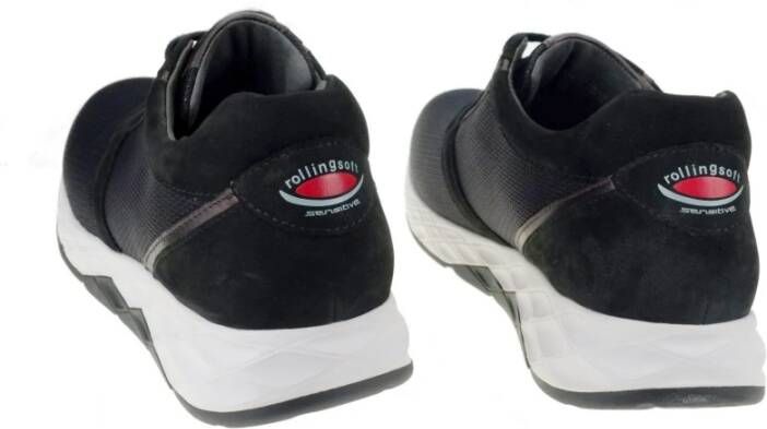 Gabor Zwarte wandelsneaker voor vrouwen Black Dames