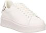 Gaëlle Paris Sportieve Witte Veterschoenen Logo Detail White Dames - Thumbnail 2