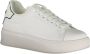 Gaëlle Paris Sportieve Witte Veterschoenen Logo Detail White Dames - Thumbnail 10