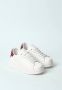 Gaëlle Paris Witte Sneaker met Bordeaux Rubberen Achterkant White Dames - Thumbnail 2