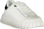 Gaëlle Paris Sportieve witte vetersneakers met contrastdetails White Dames - Thumbnail 5
