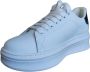 Gaëlle Paris Witte en Donkere Denim Leren Sneakers - Thumbnail 2