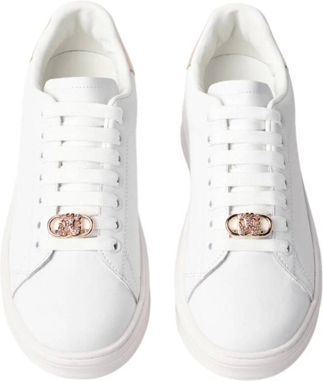 Gaëlle Paris Witte en gouden leren sneakers