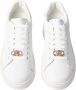 Gaëlle Paris Witte en gouden leren sneakers - Thumbnail 2