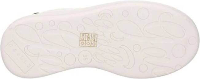 Gaëlle Paris White Leather Sneakers Addict