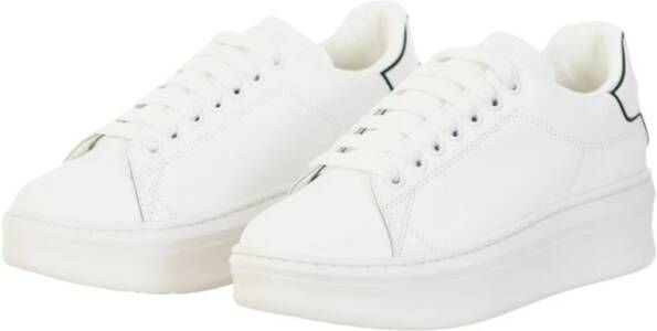 Gaëlle Paris Witte Leren Sneakers Chic Stijl