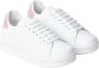 Gaëlle Paris Witte Leren Sneakers met Gouden Detail - Thumbnail 2