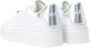 Gaëlle Paris Witte Leren Sneakers met Zilveren Details - Thumbnail 3