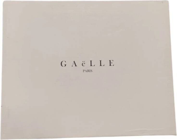 Gaëlle Paris Zwarte Sneakers met Rubberen Patch voor Vrouwen
