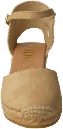 Gaimo Beige Espadrille Sandalen 100% Eco-vriendelijk Beige Dames