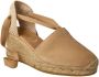 Gaimo Beige Espadrille Sandaal met Lintsluiting Beige Dames - Thumbnail 2