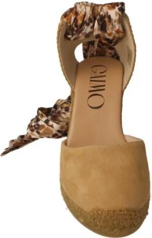 Gaimo Camel Suède Sleehak Espadrilles