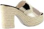 Gaimo Multi Nero Beige Hoge Hak Sandalen Zwart Dames - Thumbnail 3