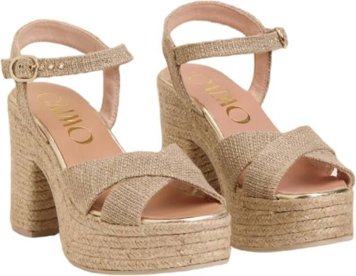 Gaimo Stijlvolle Espadrilles voor Zomeroutfits Beige Dames
