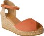 Gaimo Zalm V-uitsnede Espadrille Sandaal Multicolor Dames - Thumbnail 3