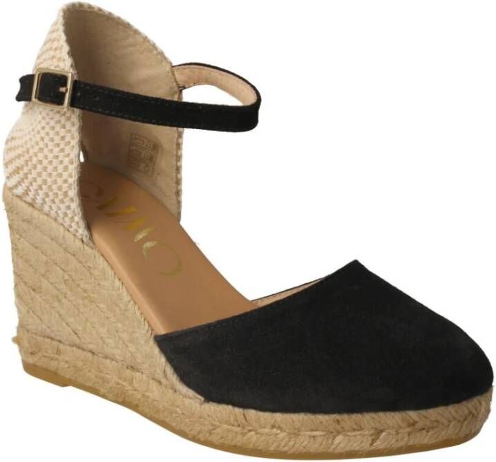 Gaimo Zwarte Global Espadrille Sleehakken Multicolor Dames