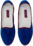 Gallo Blauwe fluwelen damesschoenen met contrasterende details Blue Dames - Thumbnail 2