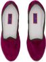 Gallo Dames effen fuchsia fluwelen schoenen met contrasterende details Purple Dames - Thumbnail 2