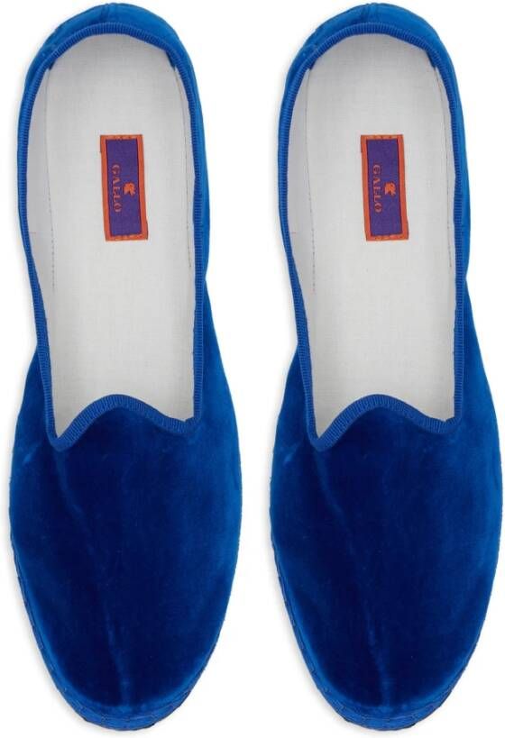 Gallo Effen donkerblauwe fluwelen schoenen voor unisex Blue Dames